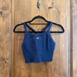 ALO Yoga Deep Blue Sports Bra